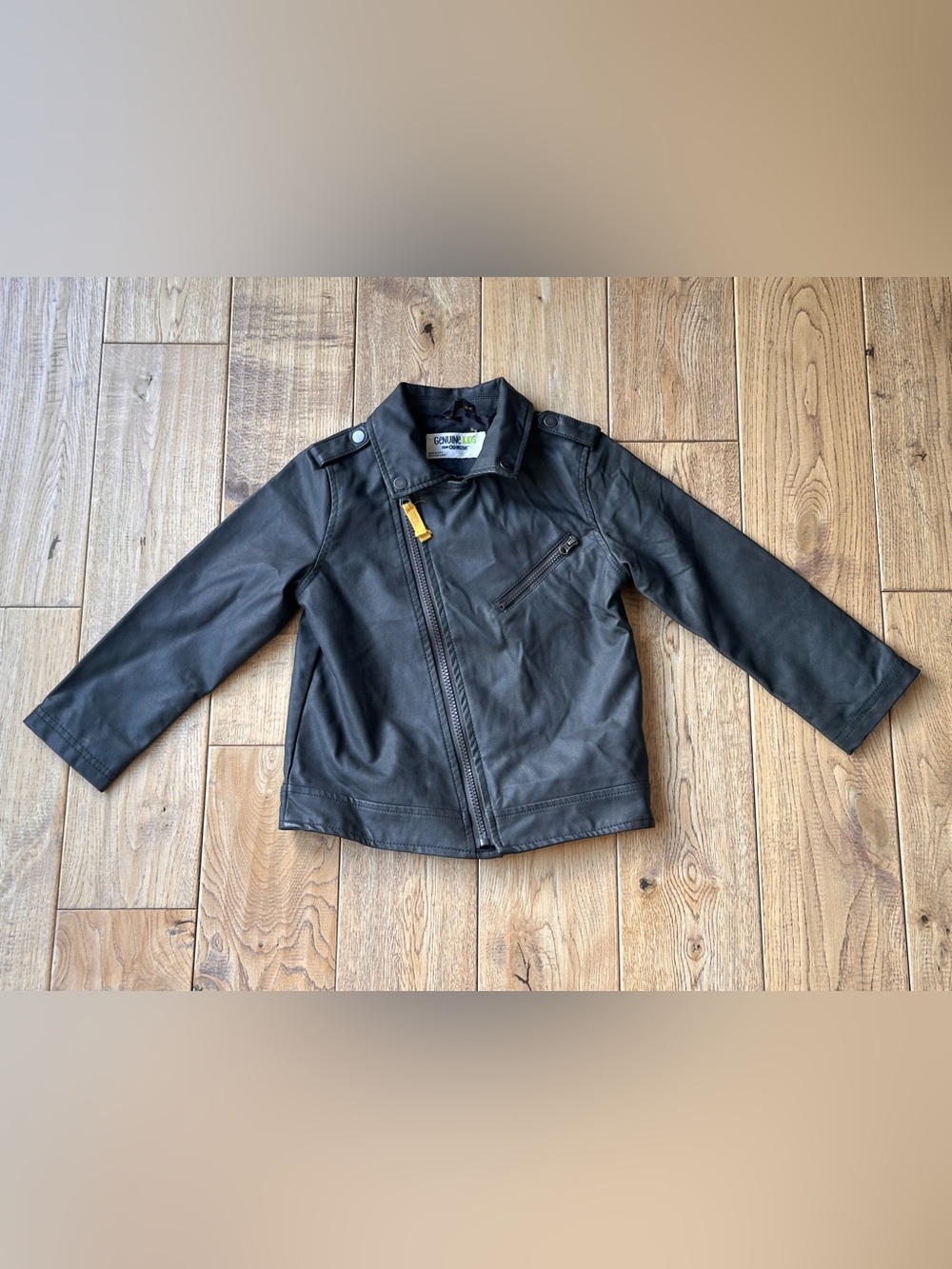 Genuine Kids from OshKosh Faux Leather Motorcycle Jacket size 4T